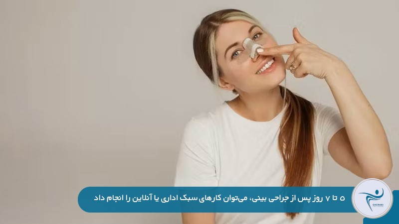 زمان لازم برای بازگشت به محل کار پس از جراحی بینی
