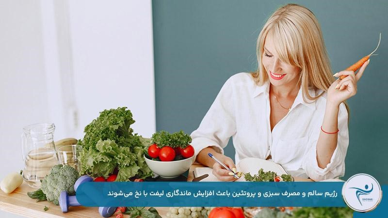 رژیم غذایی سالم از عوامل موثر بر افزایش ماندگاری لیفت صورت با نخ