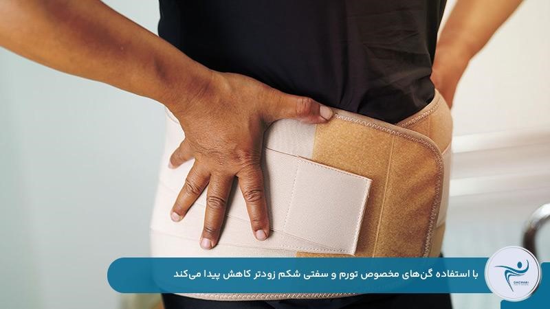 کاهش تورم و سفتی شکم بعد از عمل ابدومینوپلاستی با استفاده از گن