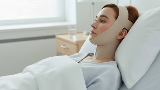 بررسی نحوه خوابیدن بعد از ساکشن غبغب در مجله دکتر غرابی