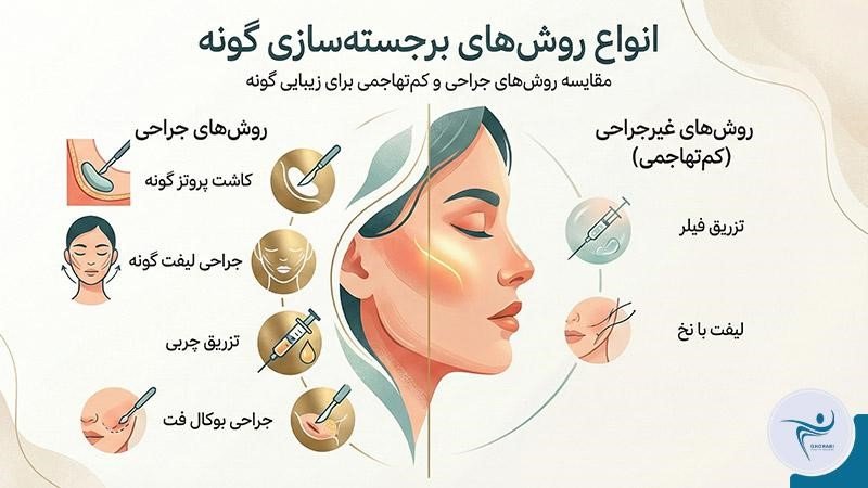 معرفی انواع روش‌های برجسته کردن گونه